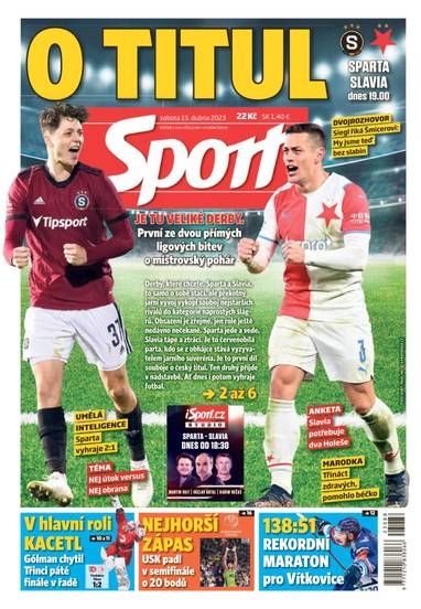 Sport - 15.4.2023 - CZECH NEWS CENTER a. s.