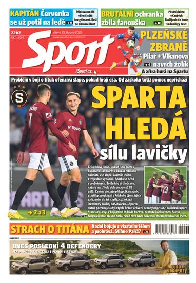 Sport - 25.4.2023 - CZECH NEWS CENTER a. s.