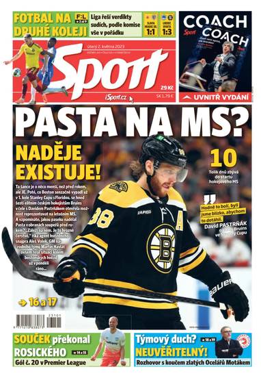 Sport - 2.5.2023 - CZECH NEWS CENTER a. s.