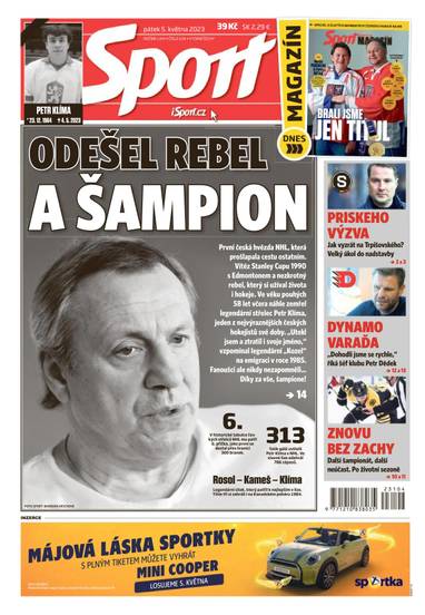 Sport - 5.5.2023 - CZECH NEWS CENTER a. s.