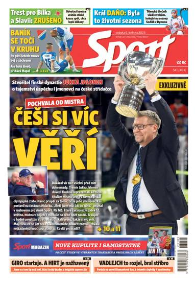 Sport - 6.5.2023 - CZECH NEWS CENTER a. s.