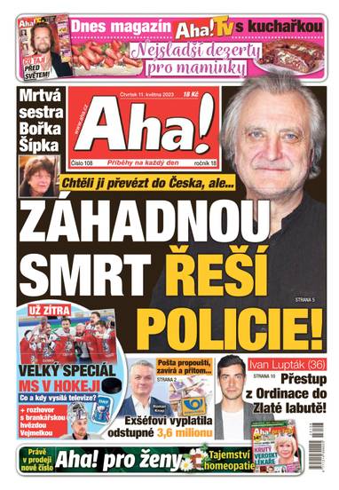 Aha! - 11.5.2023 - CZECH NEWS CENTER a. s.