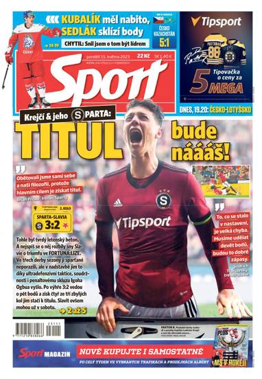 Sport - 15.5.2023 - CZECH NEWS CENTER a. s.
