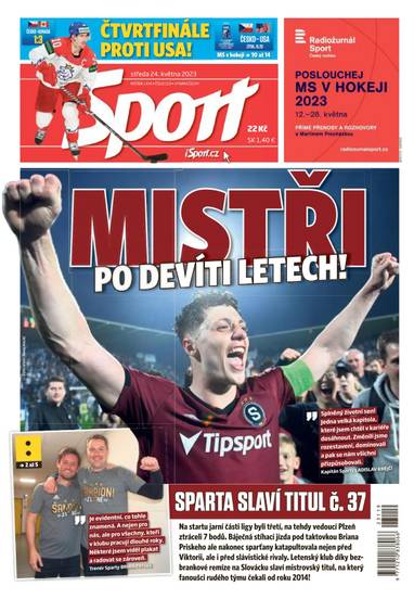 Sport - 24.5.2023 - CZECH NEWS CENTER a. s.
