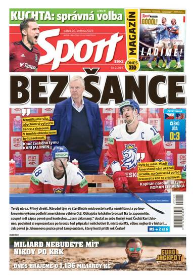 Sport - 26.5.2023 - CZECH NEWS CENTER a. s.