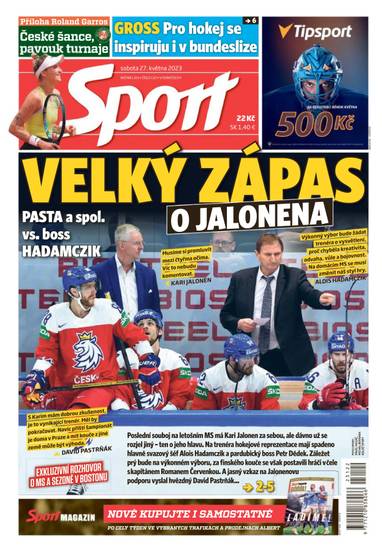 Sport - 27.5.2023 - CZECH NEWS CENTER a. s.