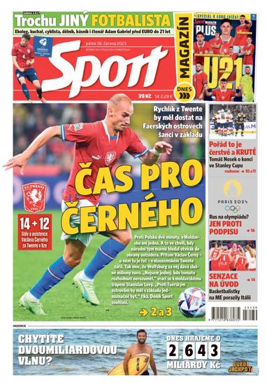 Sport - 16.6.2023 - CZECH NEWS CENTER a. s.