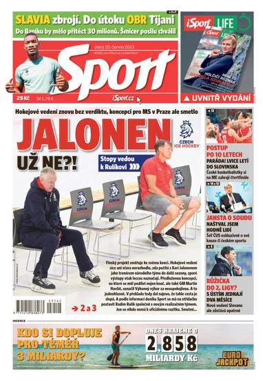 Sport - 20.6.2023 - CZECH NEWS CENTER a. s.
