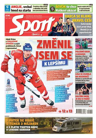 Sport - 22.6.2023 - CZECH NEWS CENTER a. s.