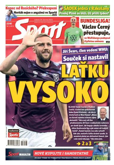 Sport - 24.6.2023 - CZECH NEWS CENTER a. s.