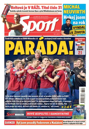 Sport - 26.6.2023 - CZECH NEWS CENTER a. s.