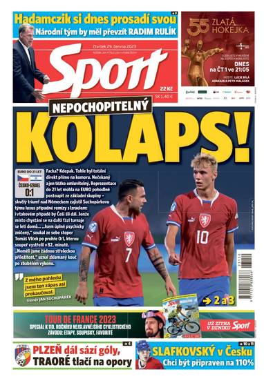 Sport - 29.6.2023 - CZECH NEWS CENTER a. s.