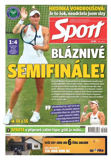 Sport - 12.7.2023 - CZECH NEWS CENTER a. s.