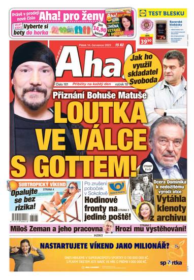 Aha! - 14.7.2023 - CZECH NEWS CENTER a. s.