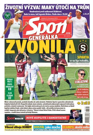 Sport - 15.7.2023 - CZECH NEWS CENTER a. s.