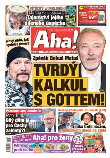 Aha! - 17.7.2023 - CZECH NEWS CENTER a. s.
