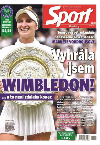 Sport - 17.7.2023 - CZECH NEWS CENTER a. s.