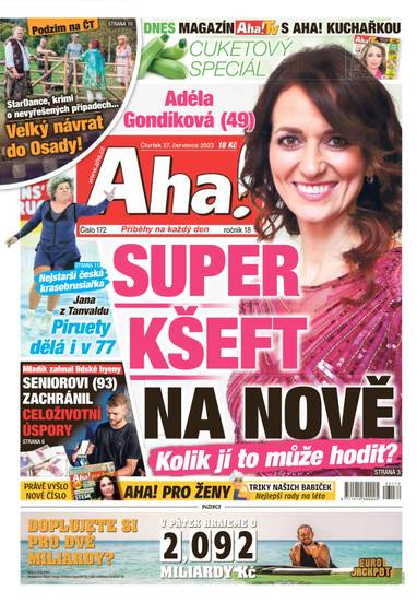 Aha! - 27.7.2023 - CZECH NEWS CENTER a. s.