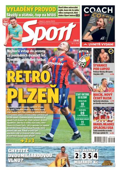 Sport - 1.8.2023 - CZECH NEWS CENTER a. s.