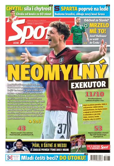 Sport - 2.8.2023 - CZECH NEWS CENTER a. s.