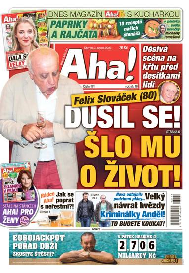 Aha! - 3.8.2023 - CZECH NEWS CENTER a. s.