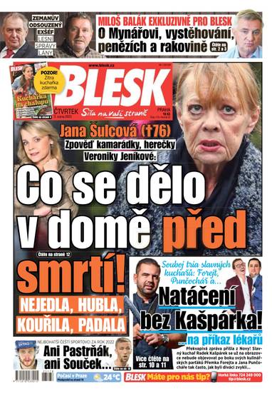 BLESK - 3.8.2023 - CZECH NEWS CENTER a. s.