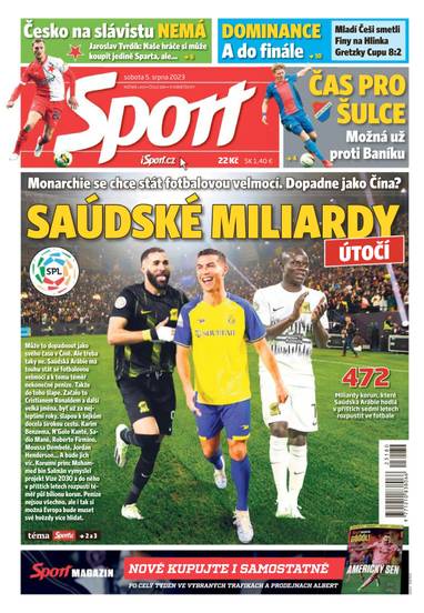 Sport - 5.8.2023 - CZECH NEWS CENTER a. s.