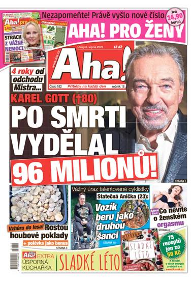 Aha! - 8.8.2023 - CZECH NEWS CENTER a. s.