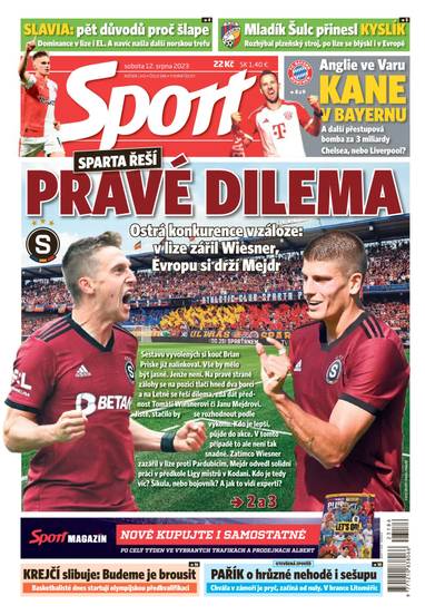 Sport - 12.8.2023 - CZECH NEWS CENTER a. s.