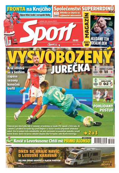 Sport - 18.8.2023 - CZECH NEWS CENTER a. s.