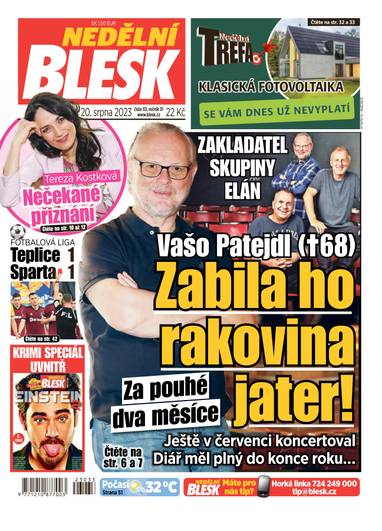 NEDĚLNÍ BLESK - 33/2023 - CZECH NEWS CENTER a. s.