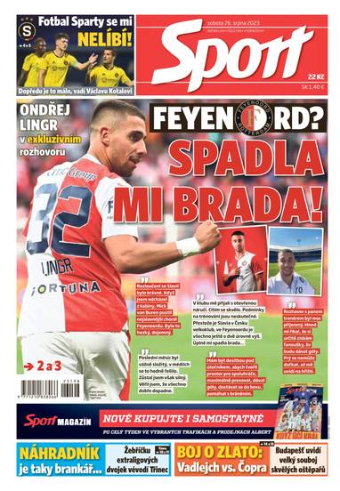 Sport - 26.8.2023 - CZECH NEWS CENTER a. s.