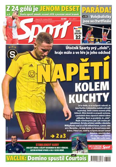 Sport - 29.8.2023 - CZECH NEWS CENTER a. s.