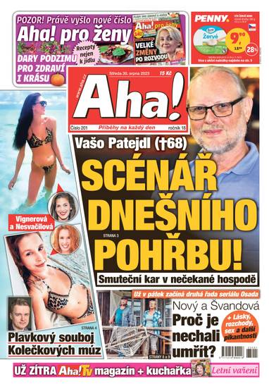 Aha! - 30.8.2023 - CZECH NEWS CENTER a. s.