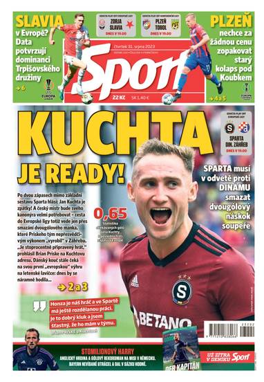 Sport - 31.8.2023 - CZECH NEWS CENTER a. s.