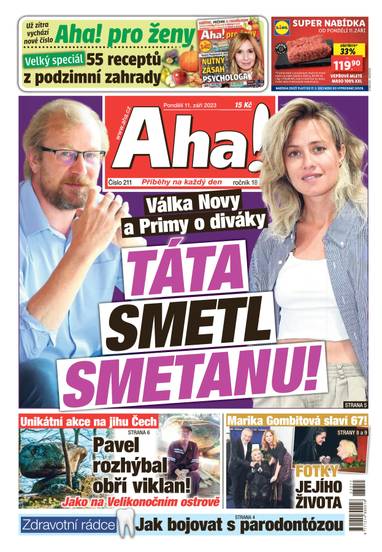 Aha! - 11.9.2023 - CZECH NEWS CENTER a. s.