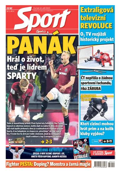 Sport - 14.9.2023 - CZECH NEWS CENTER a. s.