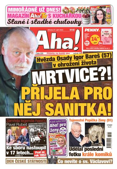 Aha! - 27.9.2023 - CZECH NEWS CENTER a. s.