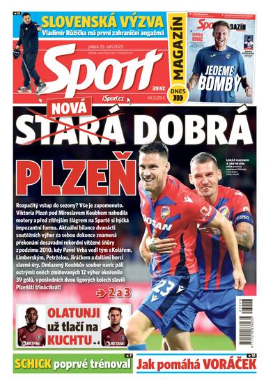 Sport - 29.9.2023 - CZECH NEWS CENTER a. s.