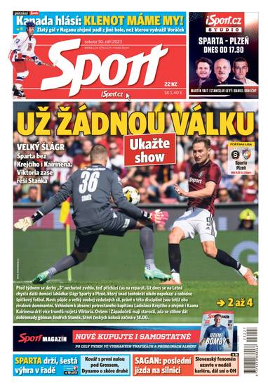 Sport - 30.9.2023 - CZECH NEWS CENTER a. s.