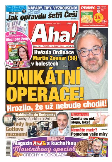 Aha! - 4.10.2023 - CZECH NEWS CENTER a. s.