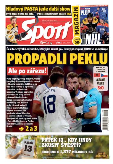 Sport - 13.10.2023 - CZECH NEWS CENTER a. s.