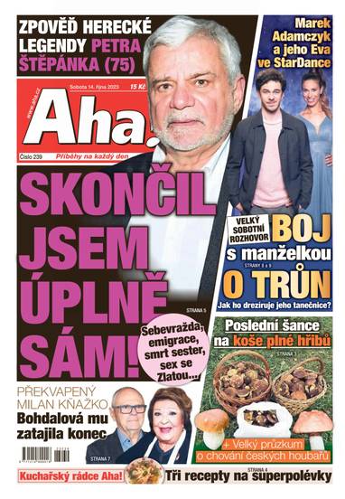 Aha! - 14.10.2023 - CZECH NEWS CENTER a. s.