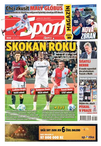Sport - 20.10.2023 - CZECH NEWS CENTER a. s.