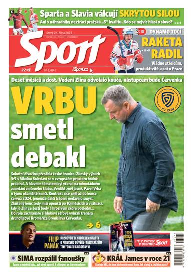 Sport - 24.10.2023 - CZECH NEWS CENTER a. s.