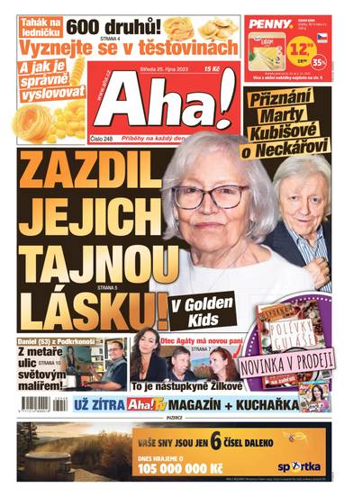 Aha! - 25.10.2023 - CZECH NEWS CENTER a. s.