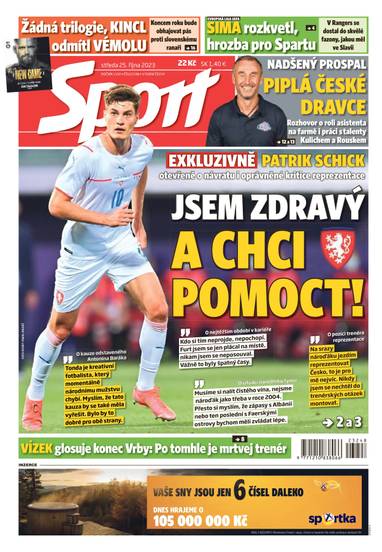 Sport - 25.10.2023 - CZECH NEWS CENTER a. s.