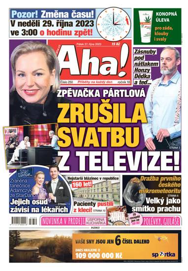Aha! - 27.10.2023 - CZECH NEWS CENTER a. s.