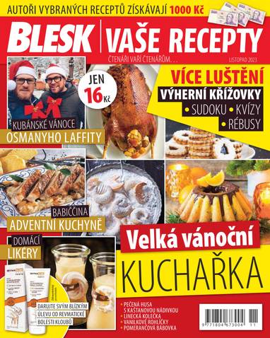 Časopis BLESK VAŠE RECEPTY - 11/2023 - CZECH NEWS CENTER a. s.