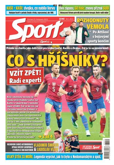 Sport - 23.11.2023 - CZECH NEWS CENTER a. s.